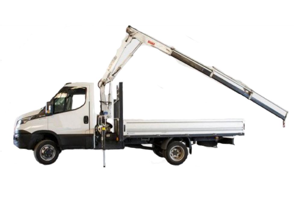 Iveco Daily 35Q Cassone ribaltabile trilaterale con gru
